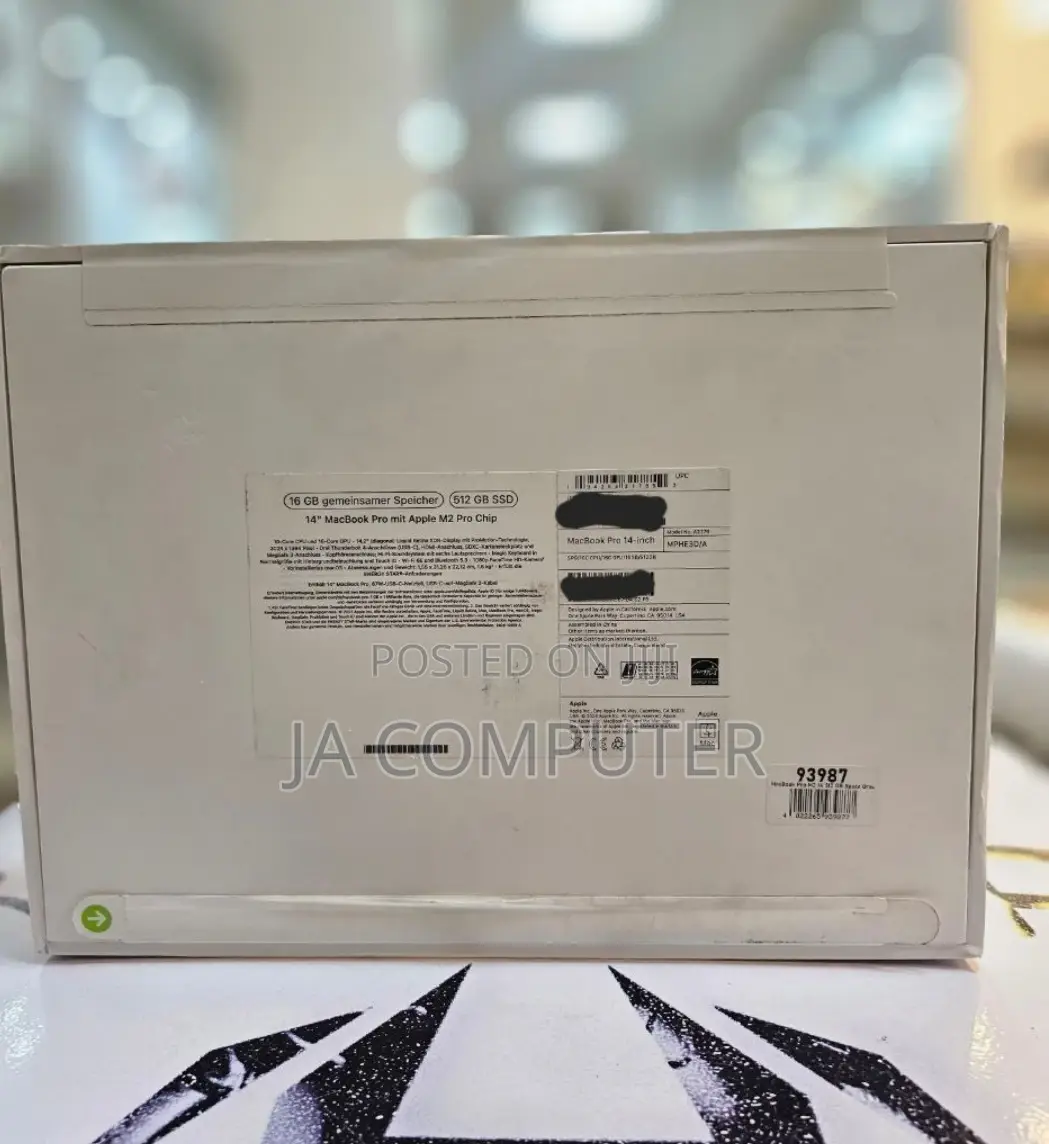 New Laptop Apple MacBook Pro 16GB Apple M2 SSD 512GB