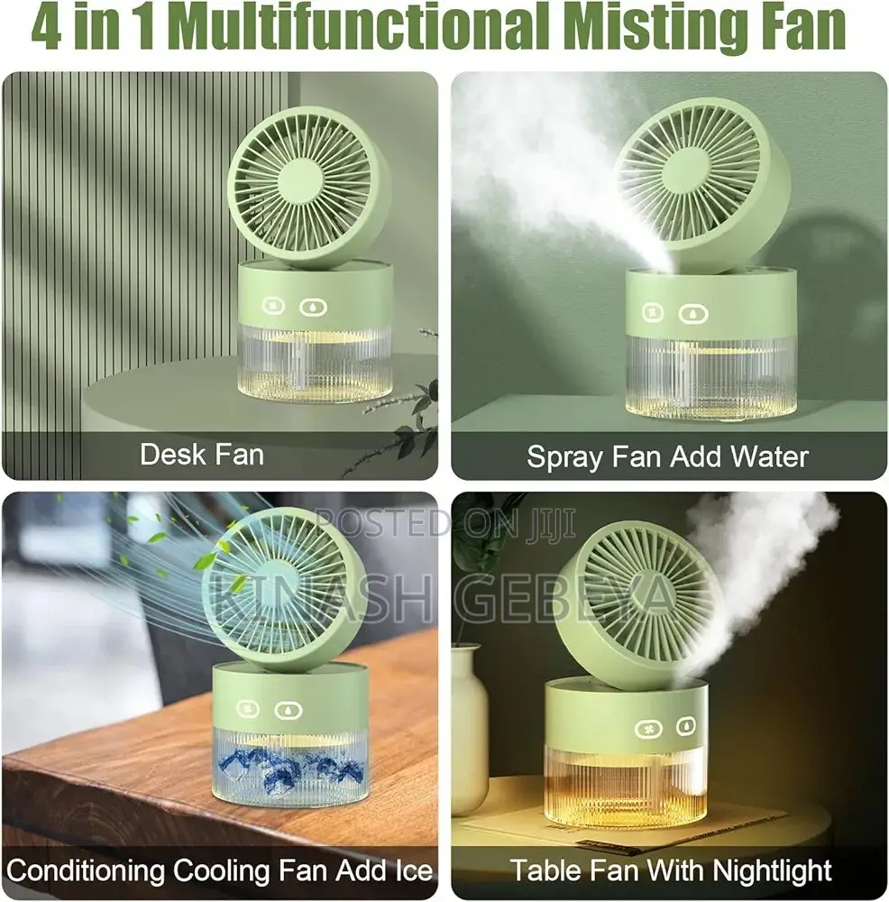 Mini Desk Fan With Humidifier