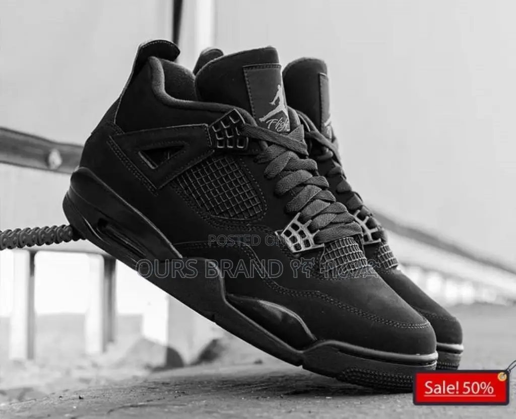 Air Jordan 4 Retro Black Cat High Master Quality Luxury Sho