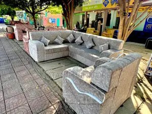 Sofa L Shape or Corner Sofa Made of Wooden Material