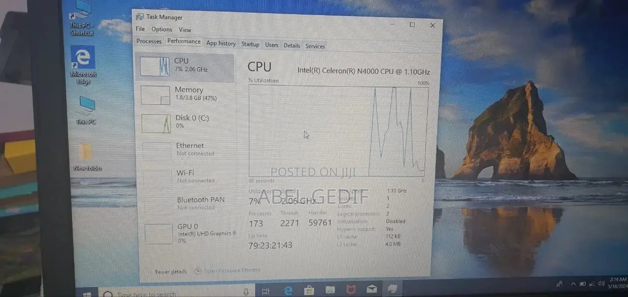 New Laptop Lenovo IdeaPad 330 4GB Intel Pentium HDD 1T