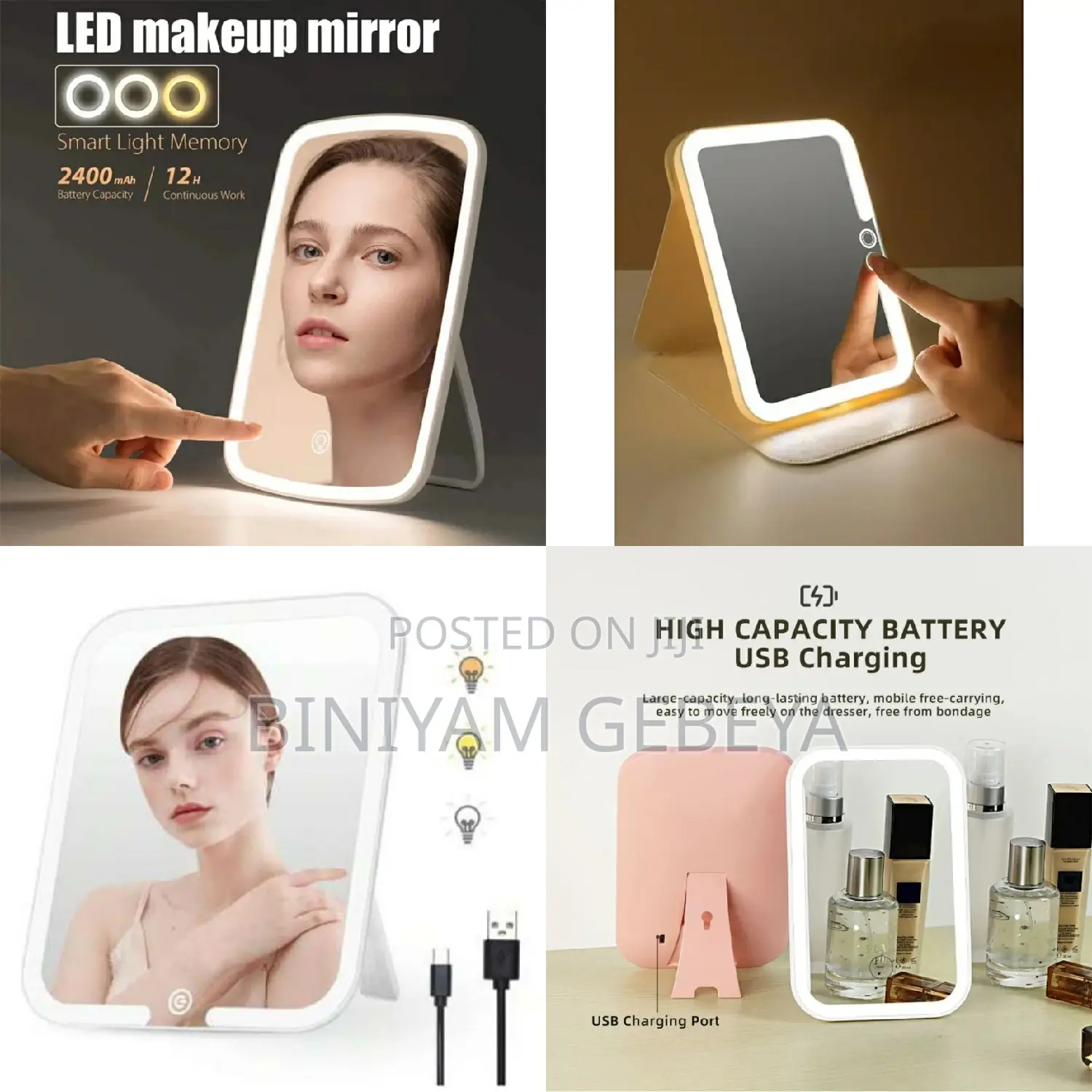 አስደሳች ዜና ለሴቶች High Quality LED Make Up Mirror