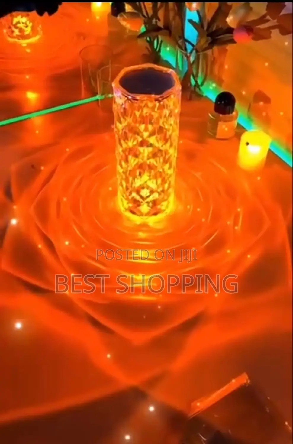 Led Crystal Diamond Table Lamp (የአልጋ መብራት)