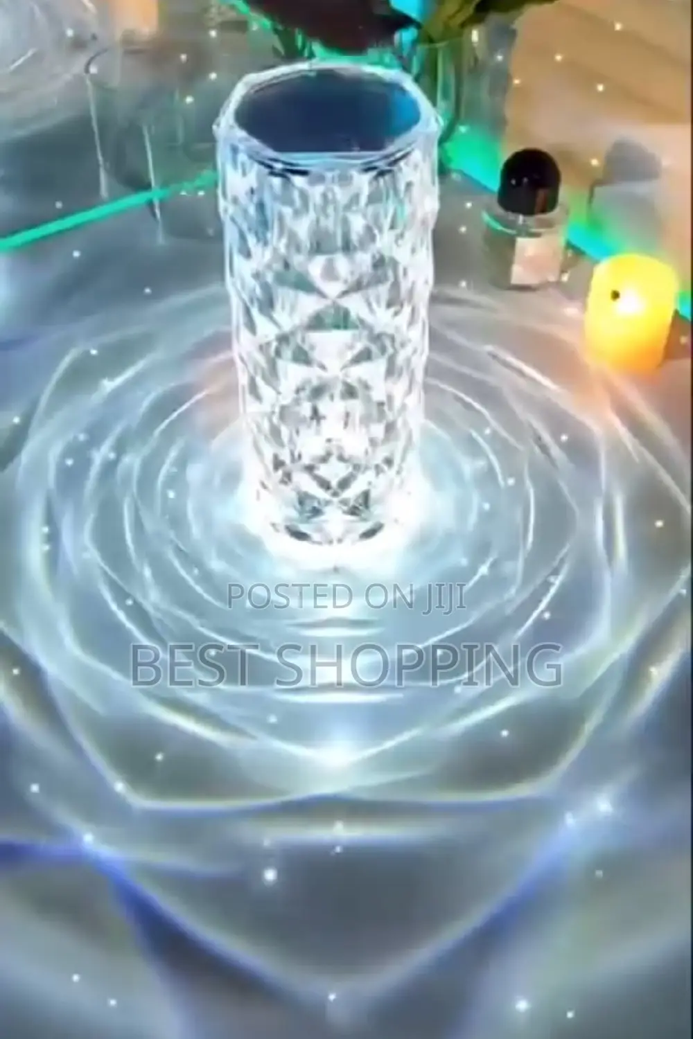Led Crystal Diamond Table Lamp (የአልጋ መብራት)