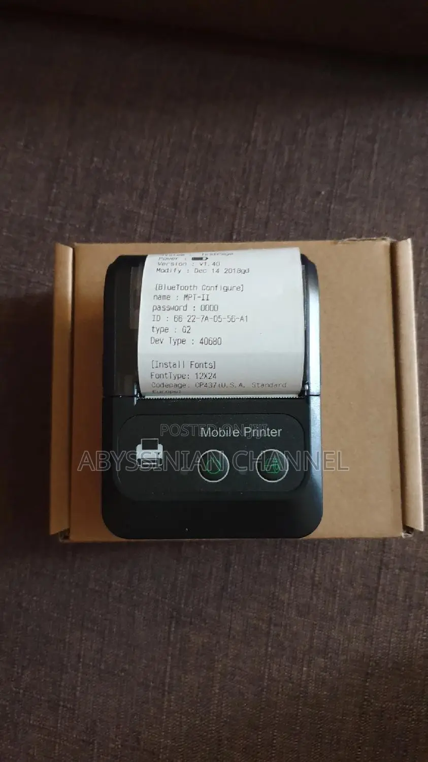 Mobile Printer For Card O9113oo28o Evd Pos ሞባይል ፕሪንተር