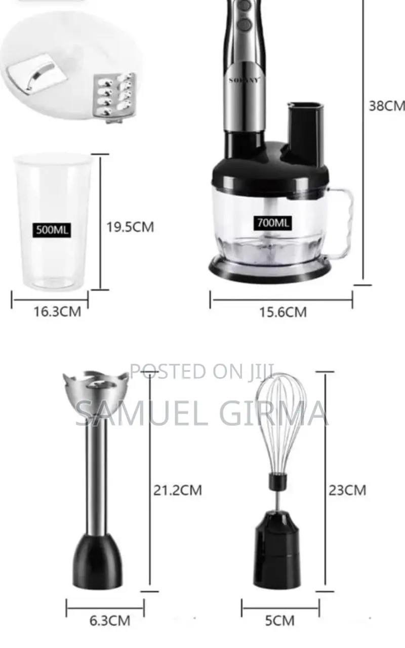 ~The SOKANY 8-in-1 Hand Blender Set