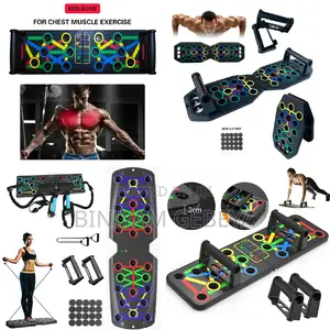 NO More Gym በቤትዎ ስፖርት መስራት ተጣጣፊ ፑሽ አፕ መሳሪያ Pushup Board