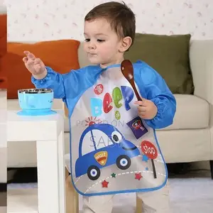 Waterproof Washable Long-Sleeve Baby Bibs