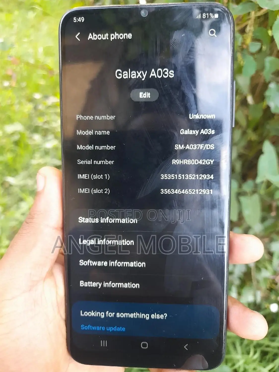 Samsung Galaxy A03s 64 GB Black