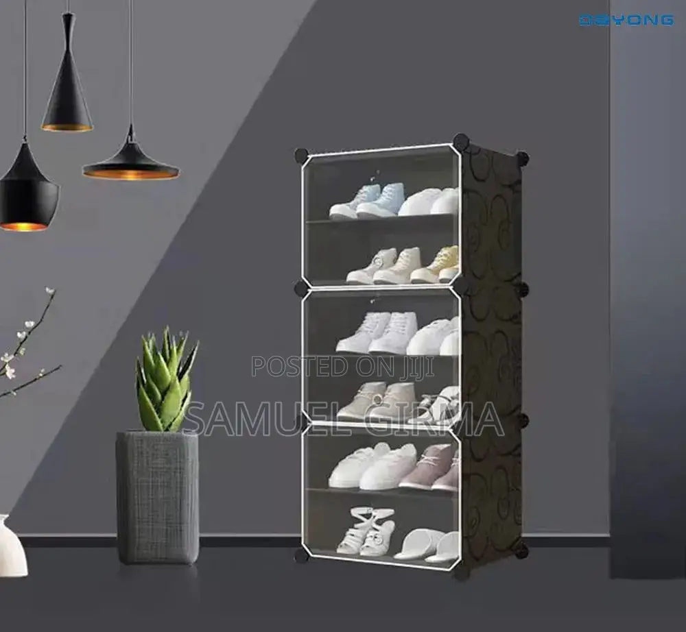 ~ Plastic Cube Shoe Rack