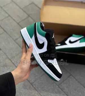 Original Nike Air Jordan 1 Low Pin Green Shoes for Woman's