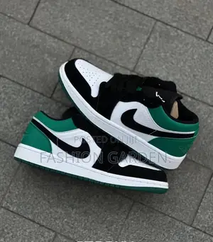 Photo - Original Nike Air Jordan 1 Low Pin Green Shoes for Woman's