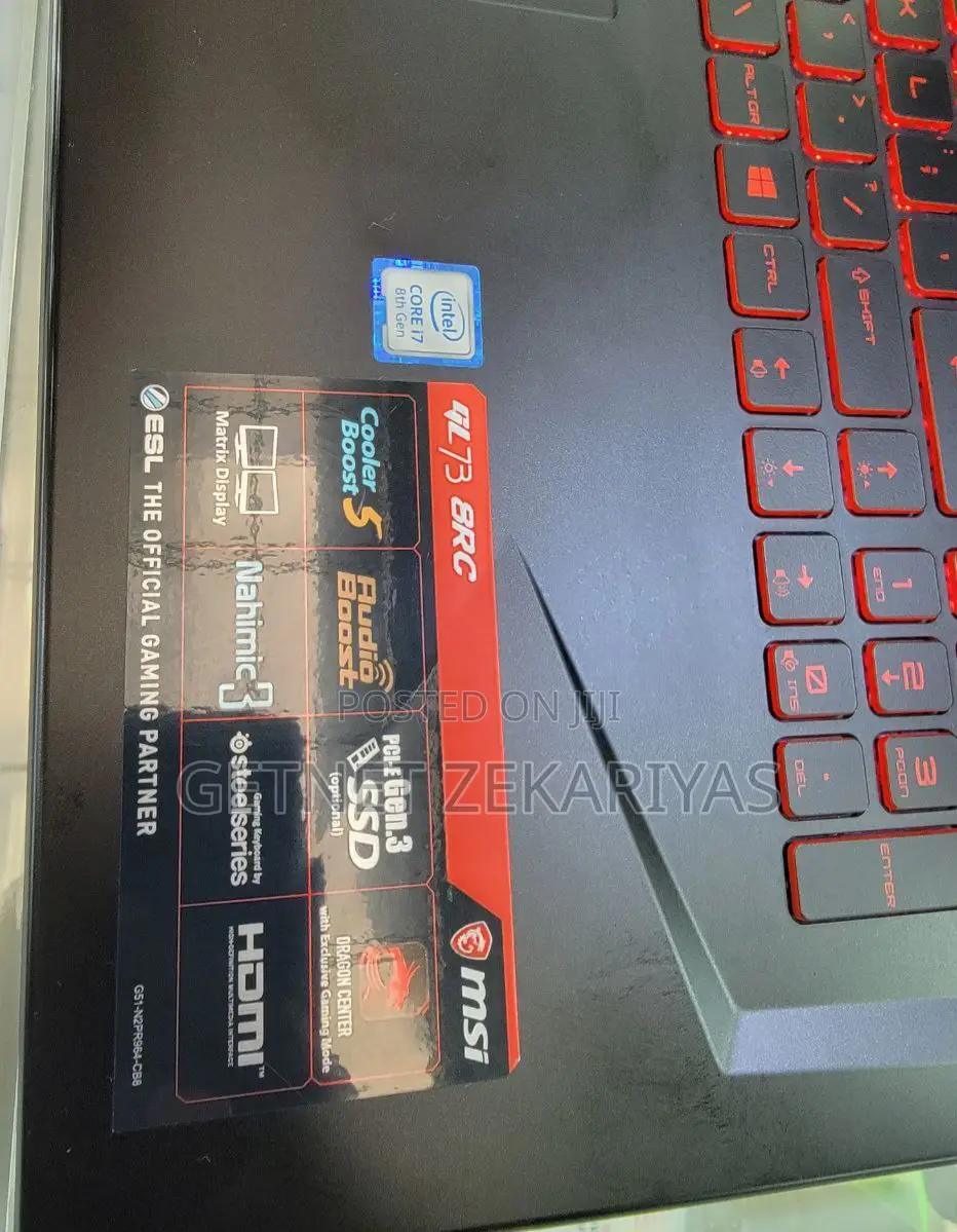 New Laptop MSI GL62M 7RC 16GB Intel Core I7 HDD+SSD 128GB