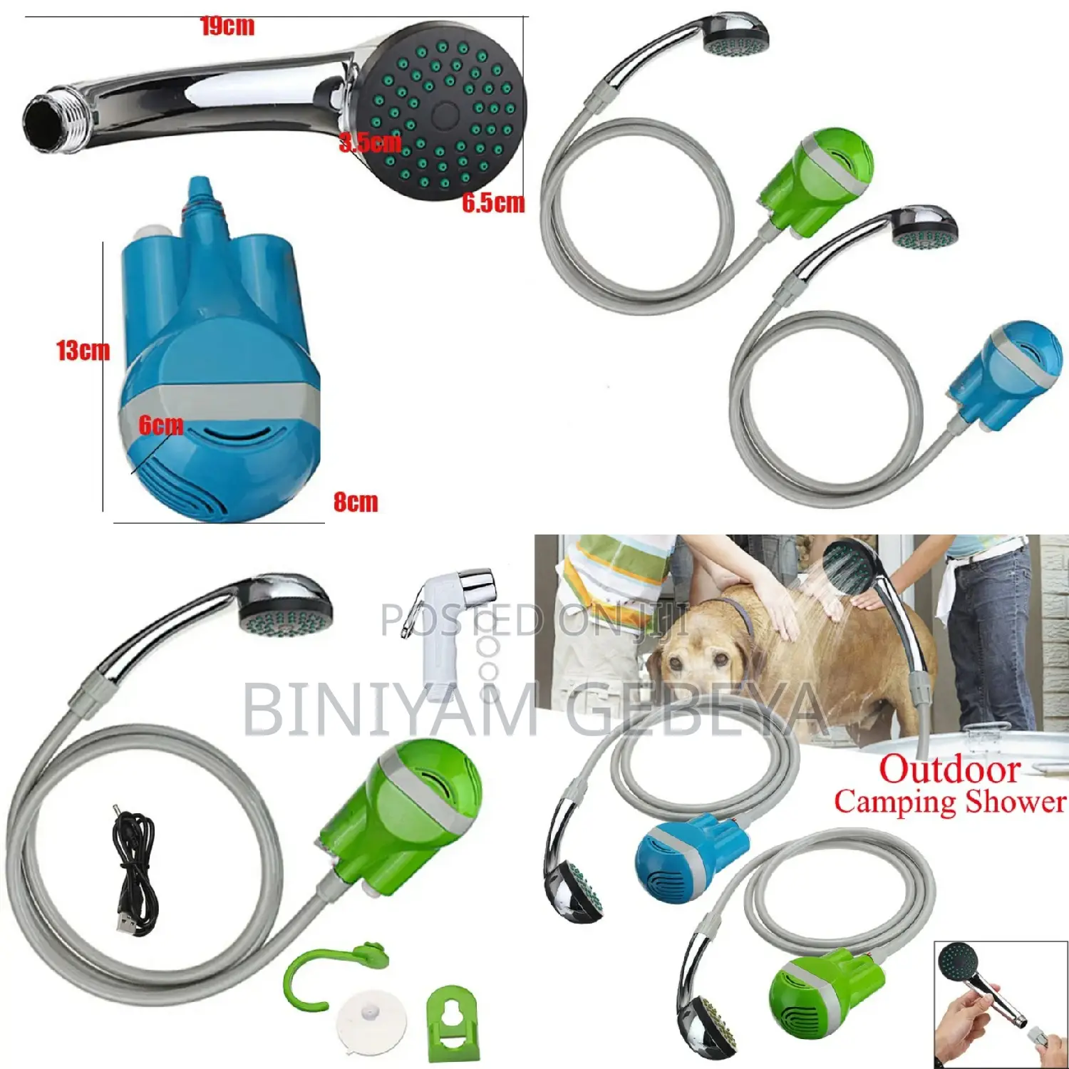 የራሱ ባልዲ ያለው
2ሜትር ይረዝማል
በቻርጅ የሚሰራ ተንቀሳቃሽ ሻወር ፓምፕ Showerpump