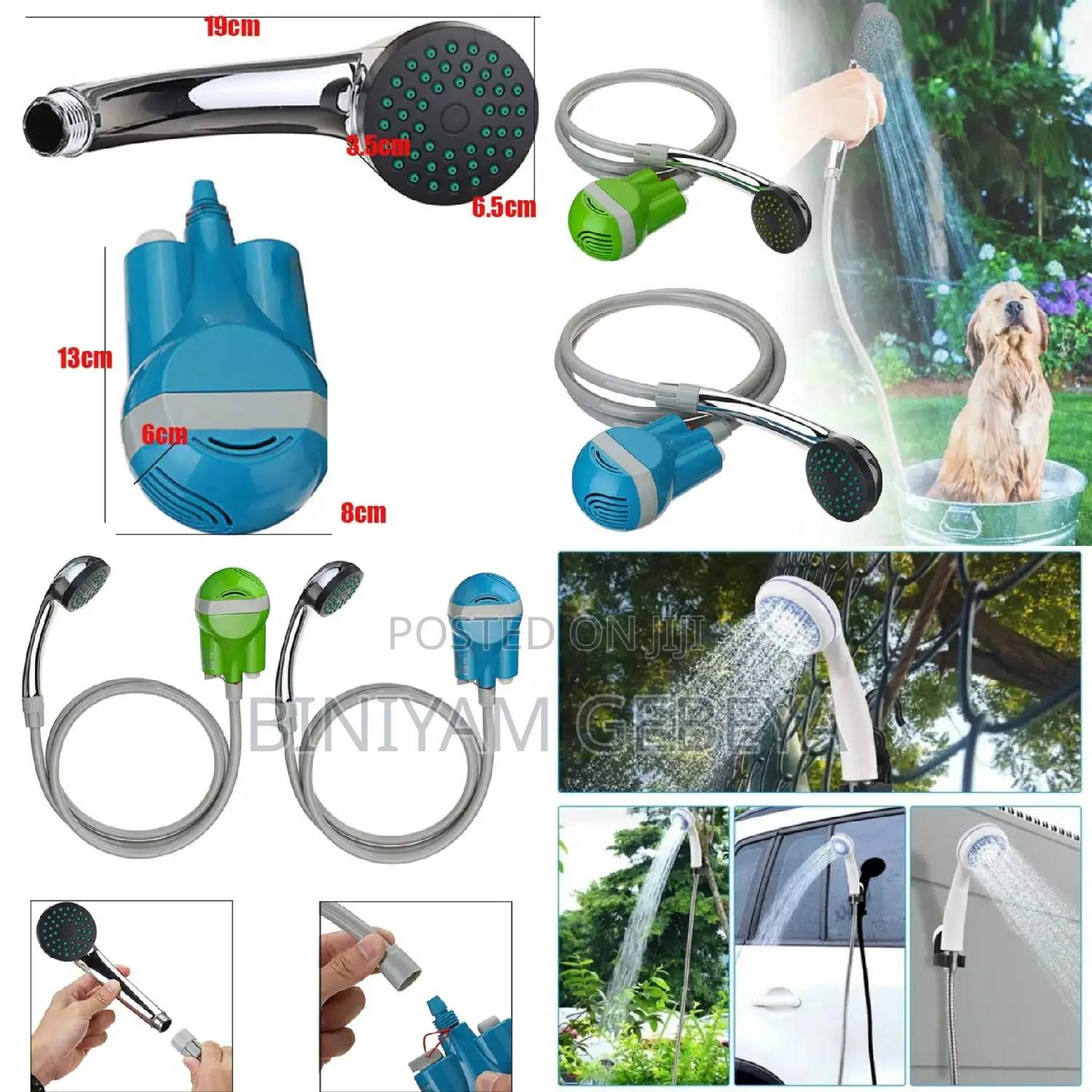 Original Shower Pump ለአያያዝ ምቹ በቻርጅ የሚሰራ ተንቀሳቃሽ ሻወር ፓምፕ
