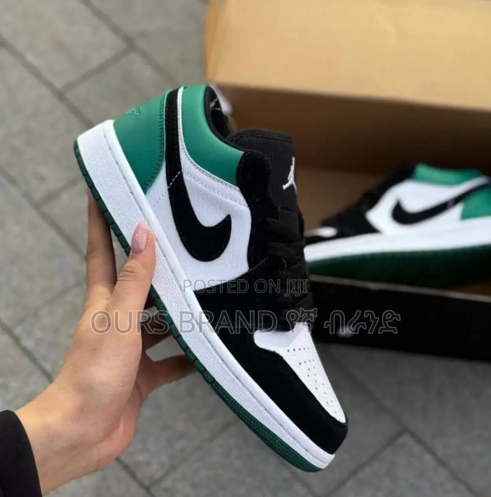 NIKE Air Jordan 1 Low "Mystic Green" High Quality Shoes