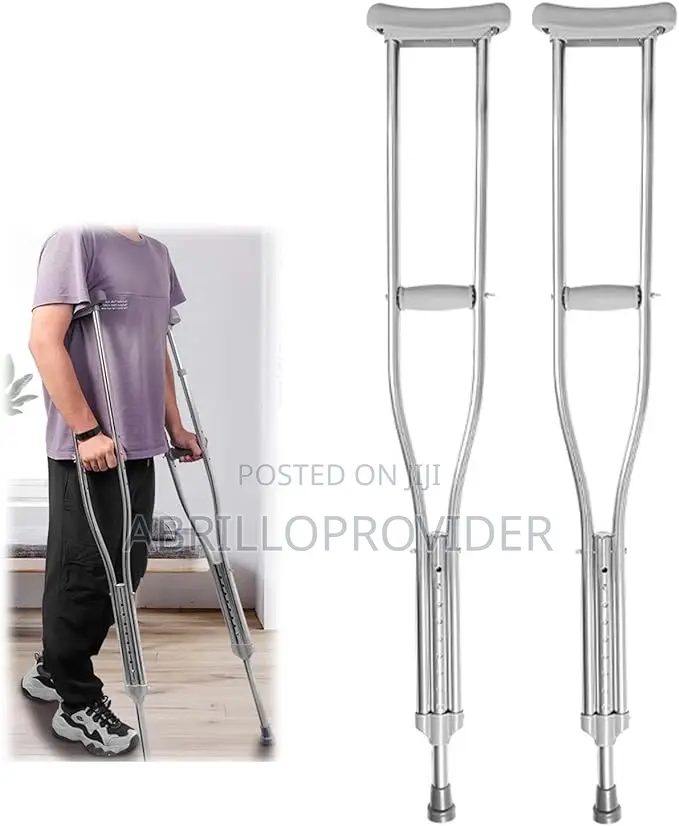 Underarm Crutches for Adult, Aluminum, Adjustable Height Cru