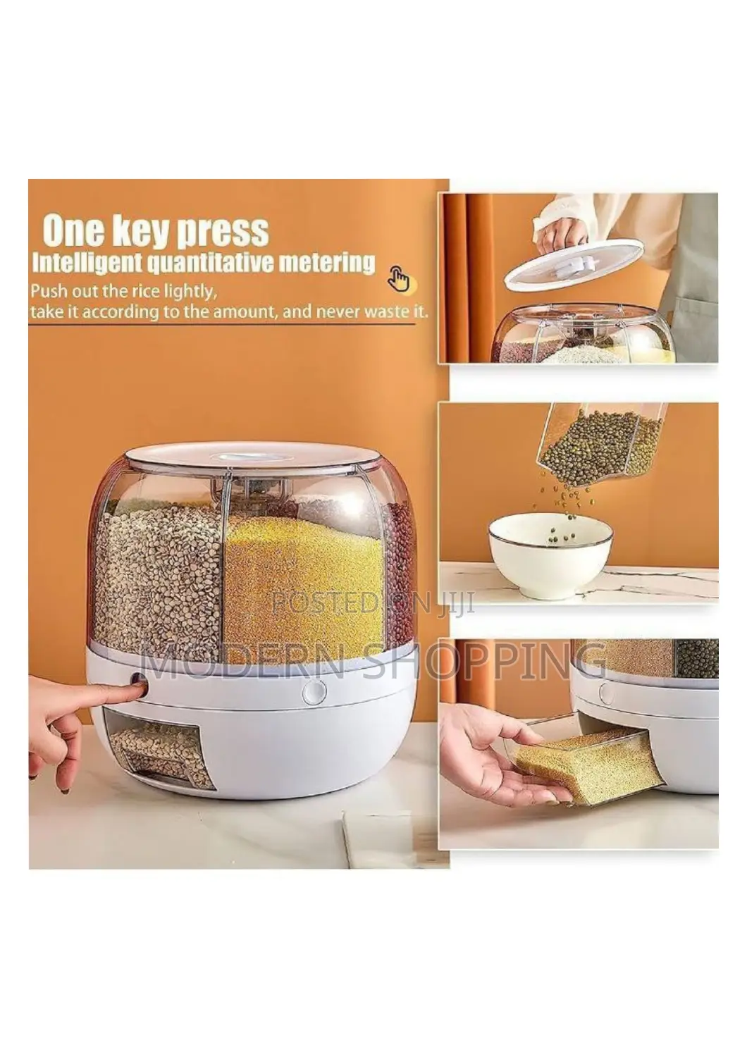 360° የሚሽከረከር የጥራጥሬ ማስቀመጫ