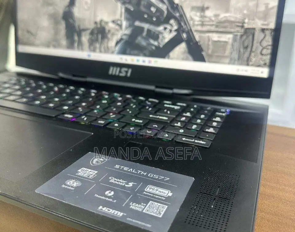 New Laptop MSI Stealth GS77 16GB Intel Core I9 SSD 1T