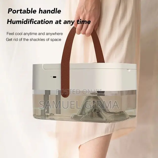 Dual Spray Night Light Spray Humidifier With Conditioner Fan