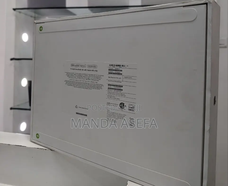 New Laptop Apple MacBook Air 8GB Apple M3 SSD 512GB