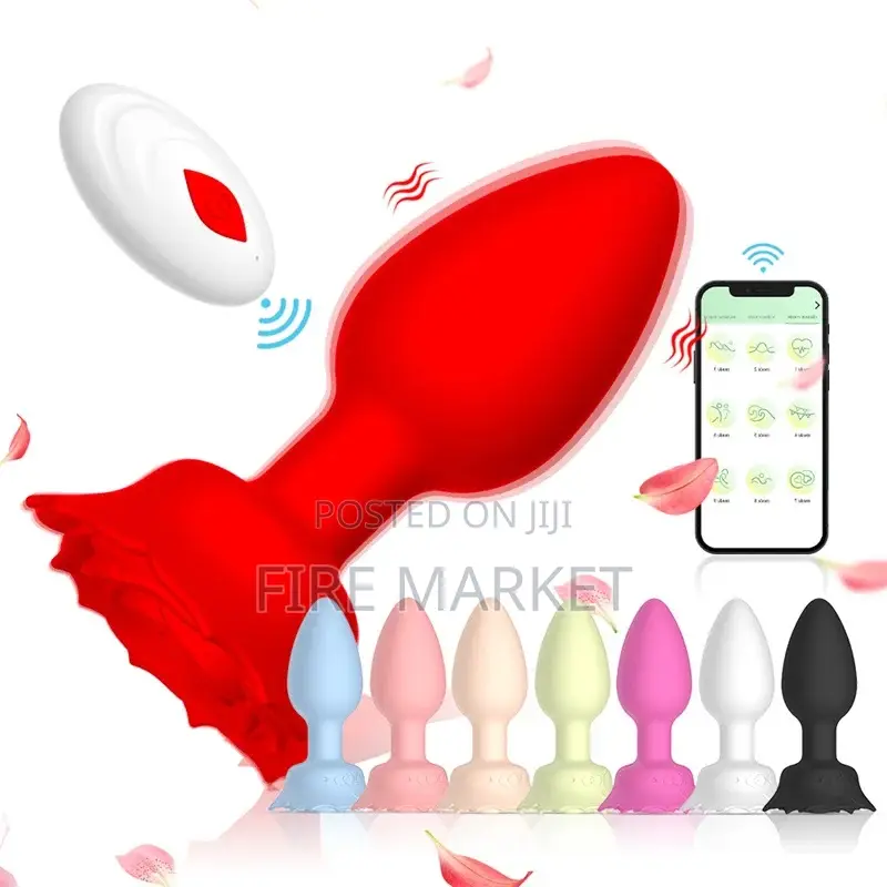 Vibrating Rose Butt Plug