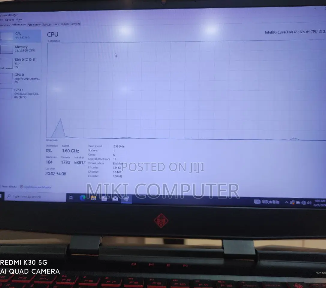 New Laptop HP Omen X 16GB Intel Core I7 HDD+SSD 1T