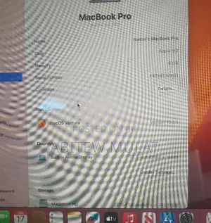 New Laptop Apple MacBook Pro 8GB Apple M2 SSD 256GB