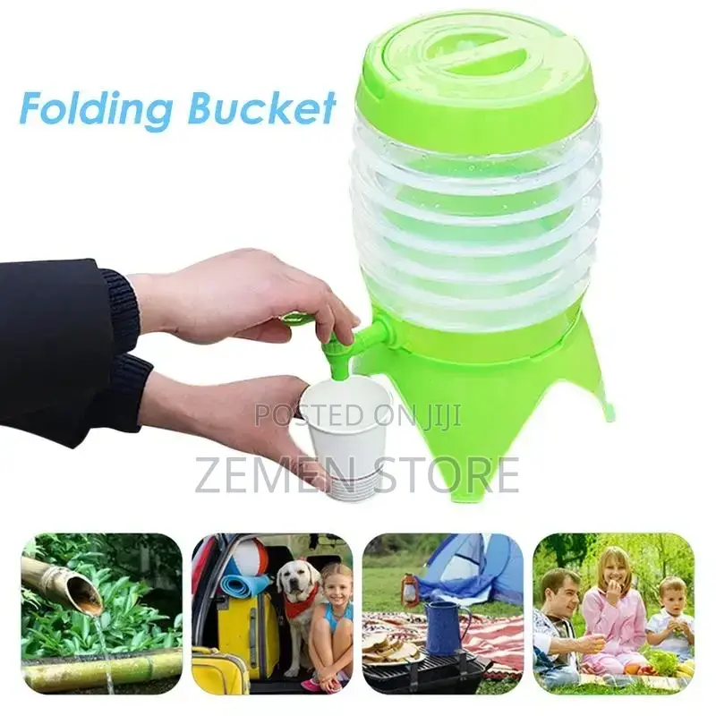 3.5L Car Water Bucket Outdoor Foldable Water Storage