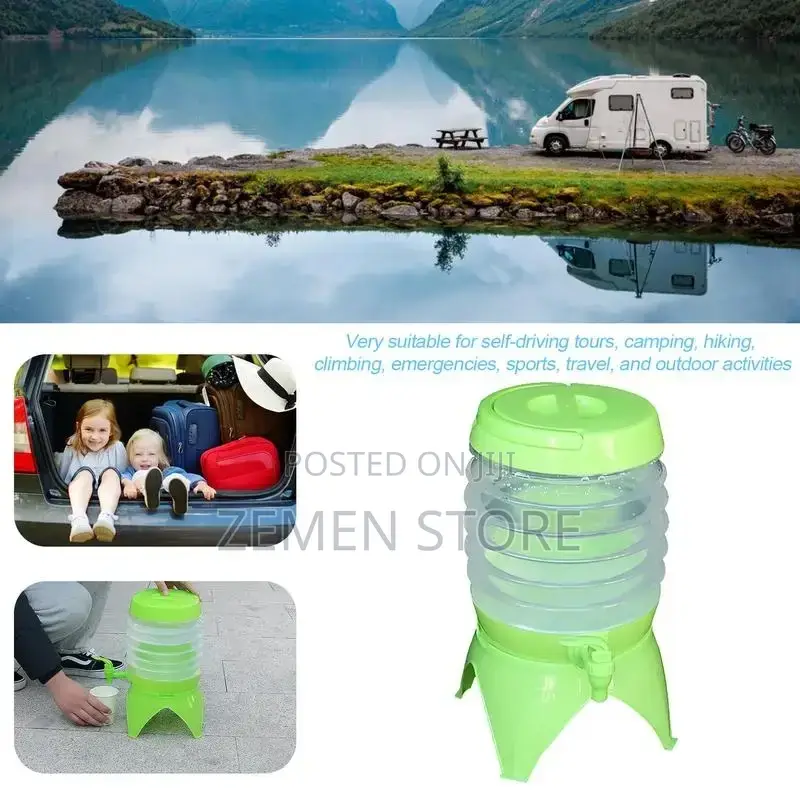 3.5L Car Water Bucket Outdoor Foldable Water Storage