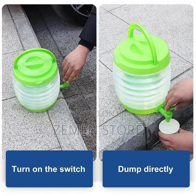 3.5L Car Water Bucket Outdoor Foldable Water Storage