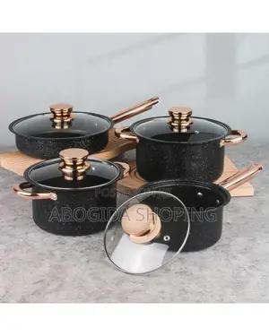 2 ድስቶች + 1 ወጥ ማቅረቢያ + 1 መጥበሻ 
 የማይዙ የማያሳርሩ ለይታ ውቡ የሆኑ