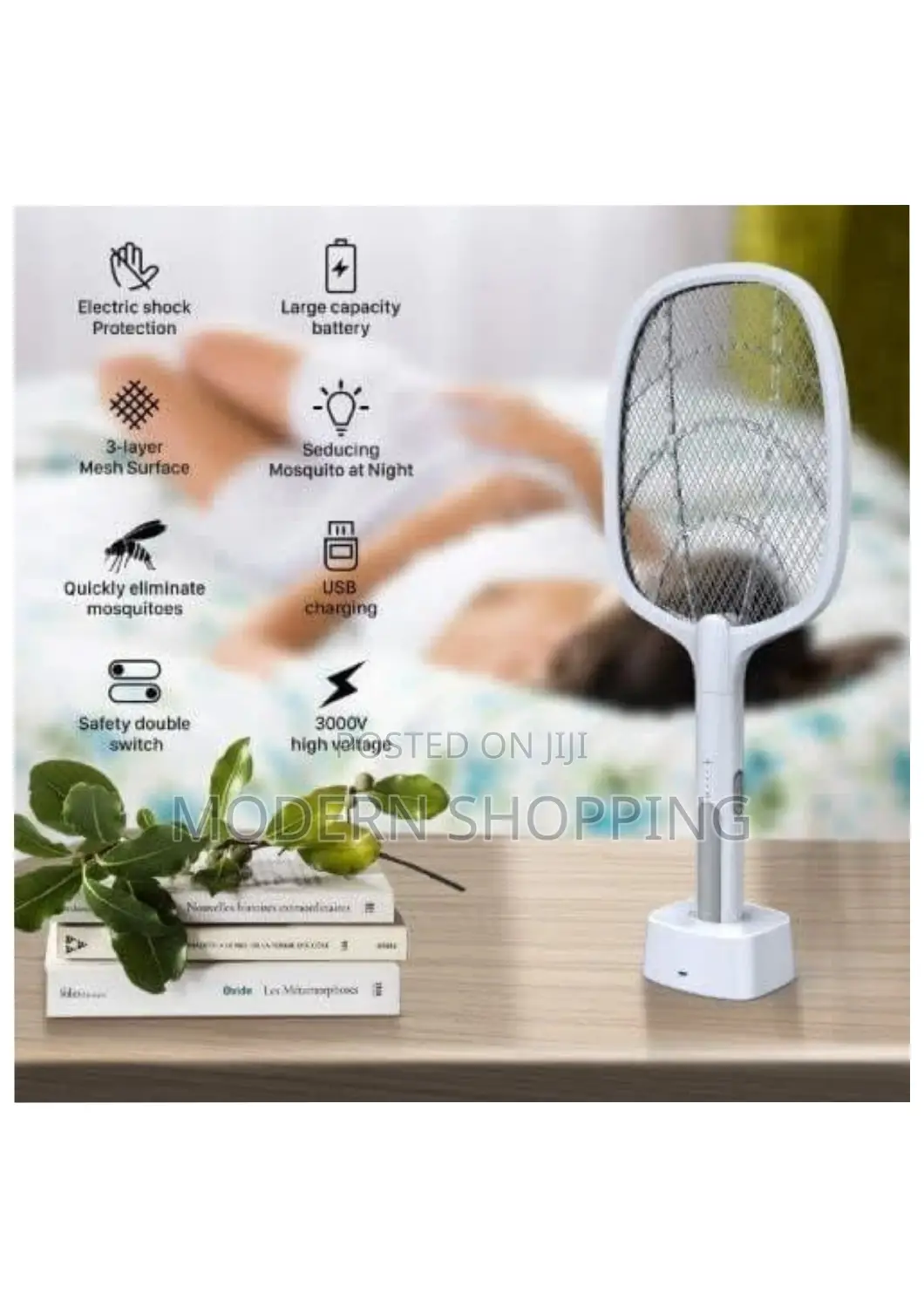 2in1 Electric Mosquito Killer Swatter