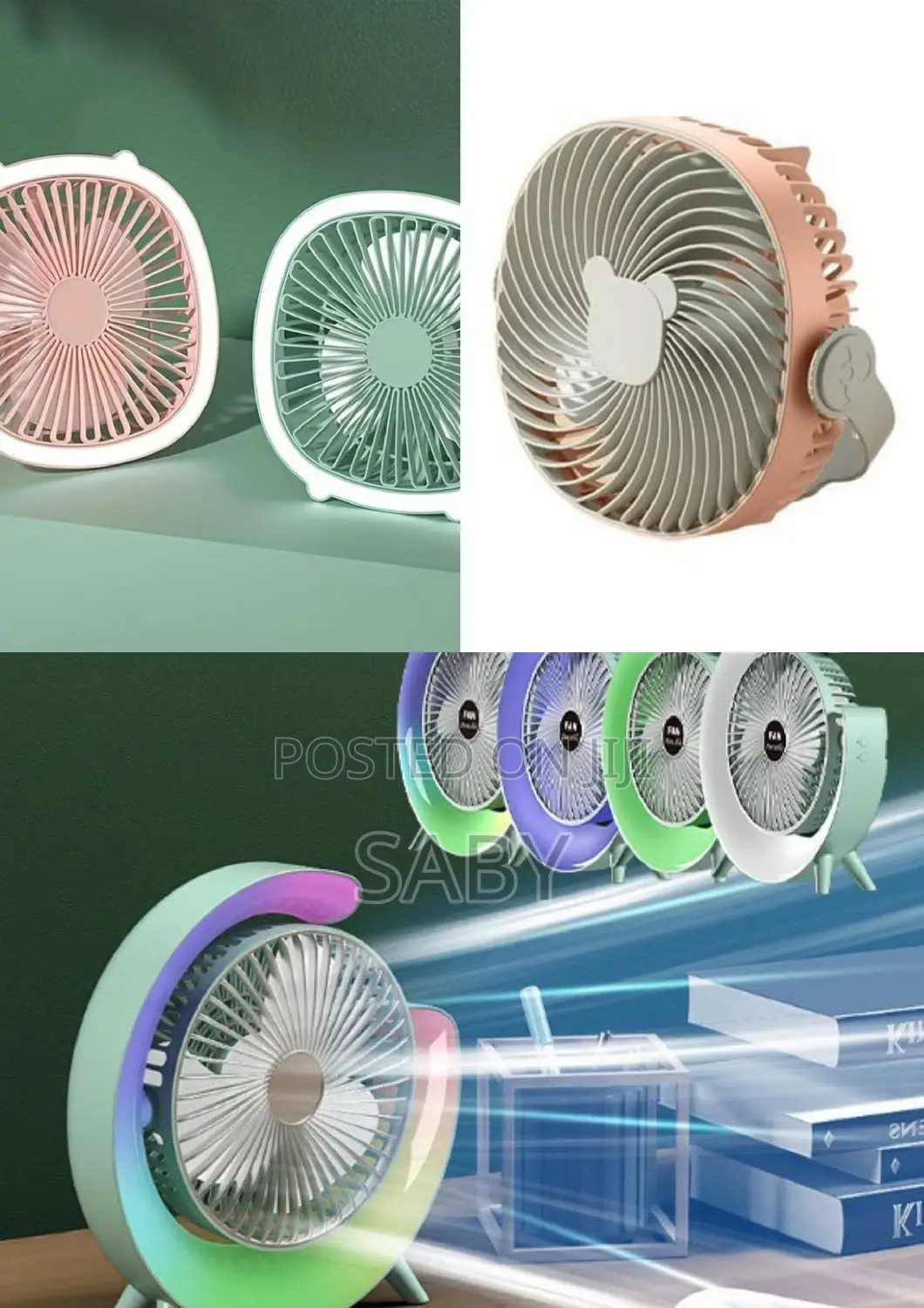 Dazzle Charging Desktop Fan