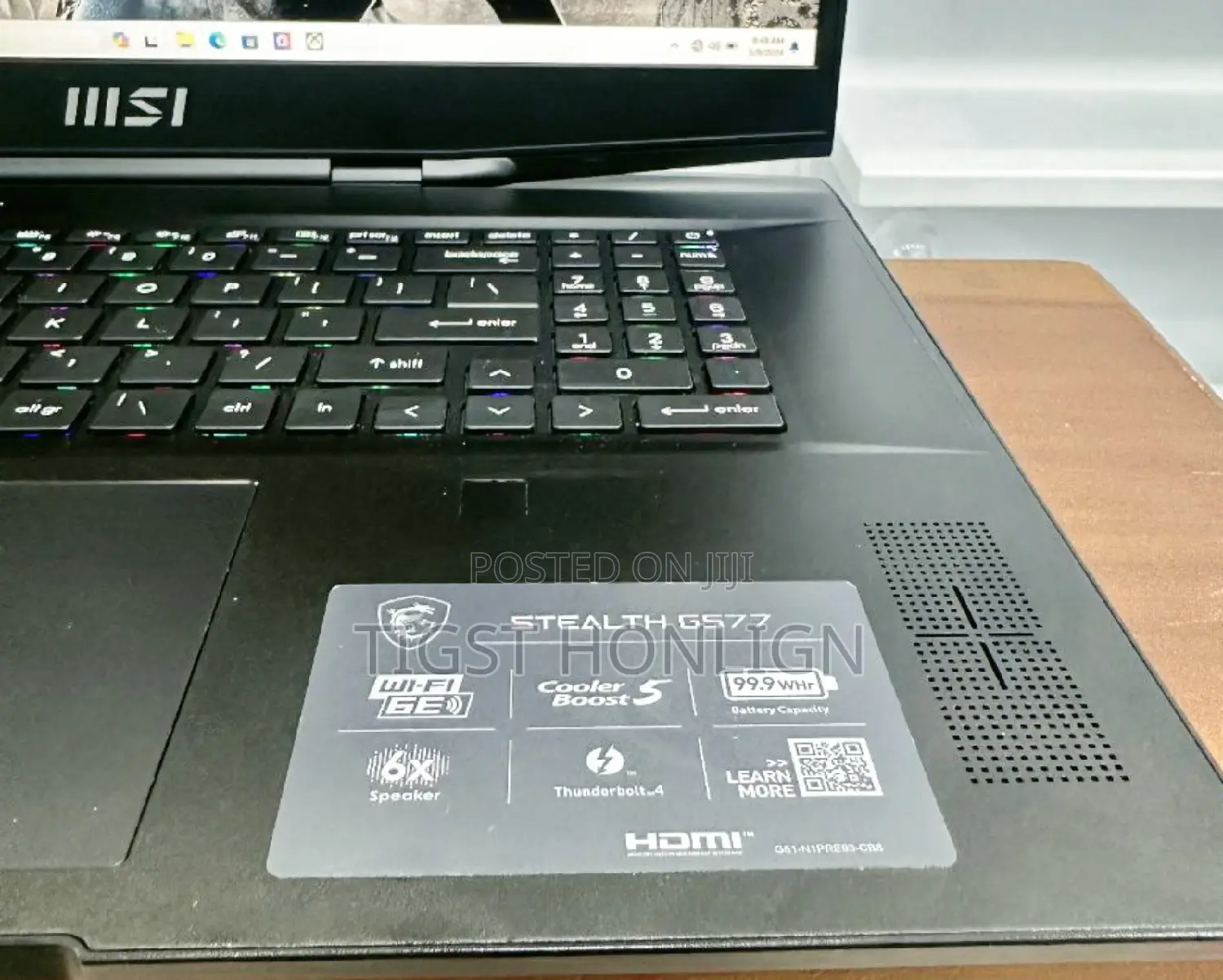 New Laptop MSI GP75 Leopard 16GB Intel Core I9 SSD 1T