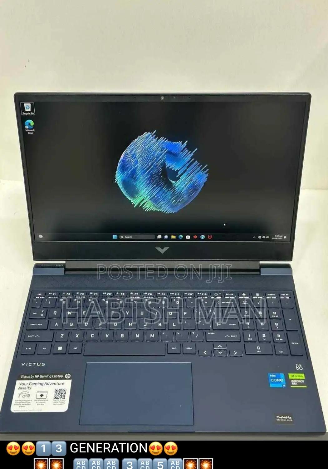 New Laptop HP Victus 15 8GB Intel Core i5 SSD 512GB