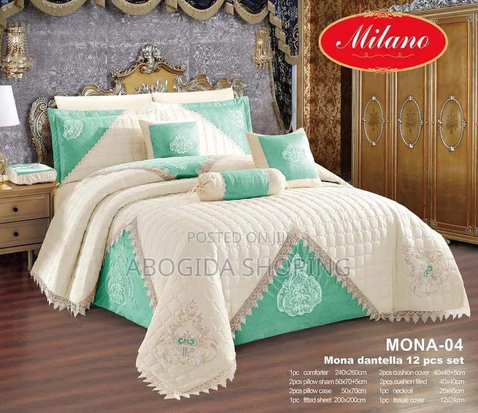 MONA Dantella and ALIYA 
12 PCS Set Comforter