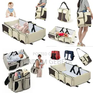 Photo - የራሱ የ ልጆች ማስተኛ ያለዉ ምርት ሙሉ ቦርሳ 3i1 Portable Bed Travel Bag