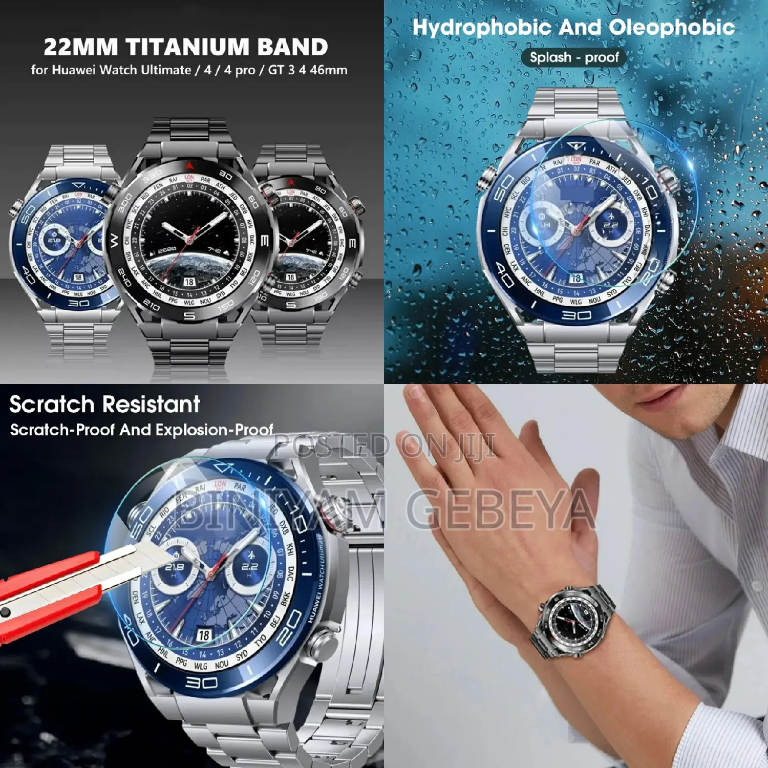 Original በደማችን ውስጥ ያለውን የኦክስጅን መጠን የሚለካ Gtab GT8 Smart Watch