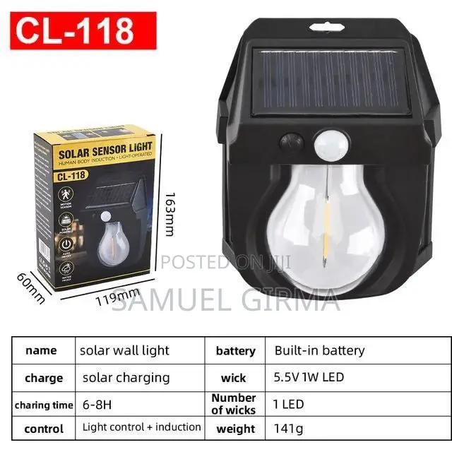 ~ Solar Induction Wall Lamp