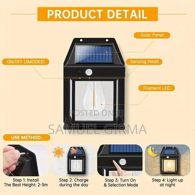 ~ Solar Induction Wall Lamp