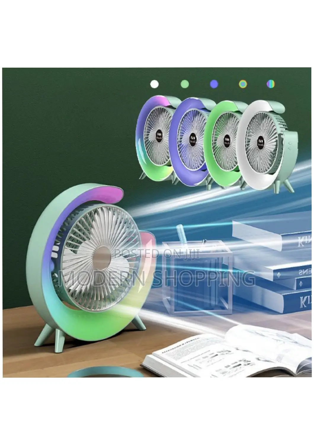 Dazzle Charging Desktop Fan