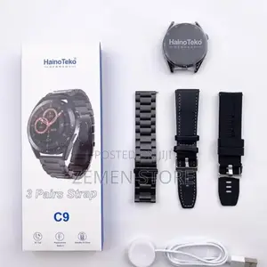 Photo - Hainoteko C9 Smart Watch With 3 Different Bands