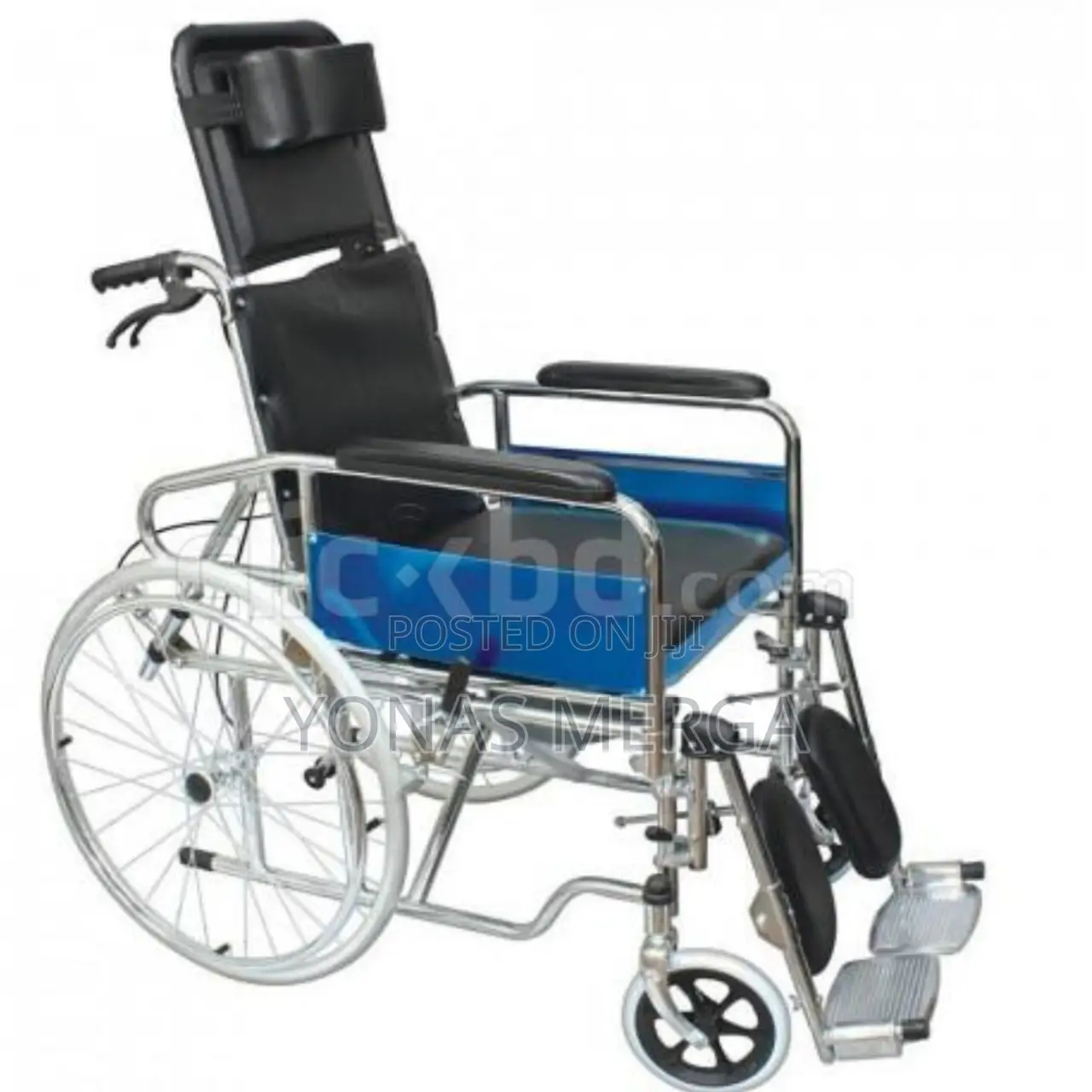 90_180 Reclining Wheelchair \Bedside Wheelchair°ኮሞድ ዊልቼር
