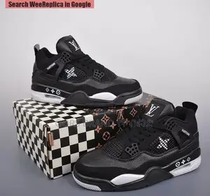 Photo - Jordan 4 Louis Vuitton High Master Quality Luxury Sneakers