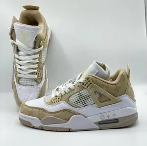 Jordan 4 Louis Vuitton High Master Quality Luxury Sneakers