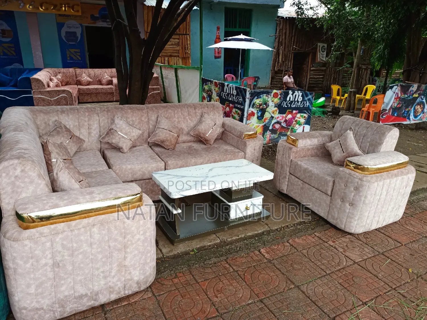 L Shape Corner Sofa Made of Wooden Material Withe a Good Qty