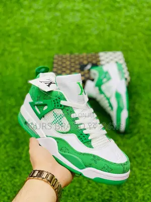 Photo - Jordan 4 Louis Vuitton High Master Quality Luxury Sneakers