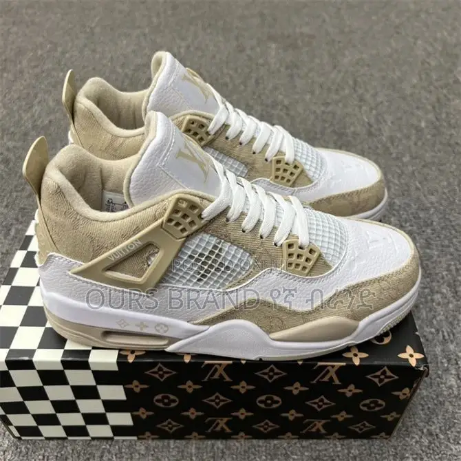 Jordan 4 Louis Vuitton High Master Quality Luxury Sneakers