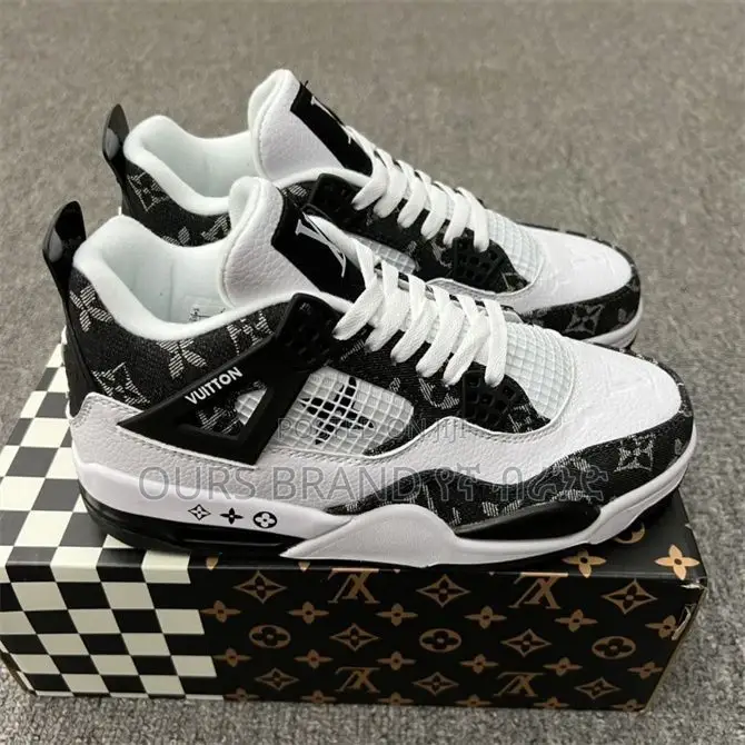 Jordan 4 Louis Vuitton High Master Quality Luxury Sneakers